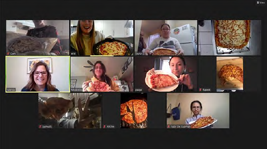 screen shot otts eating pizza